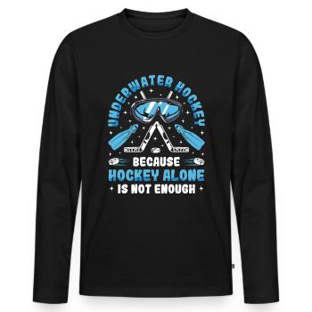 Underwater hockey, because hockey alone is not - Men's Premium Organic Long Sleeve Shirt - black - Front - Nico (187cm)
