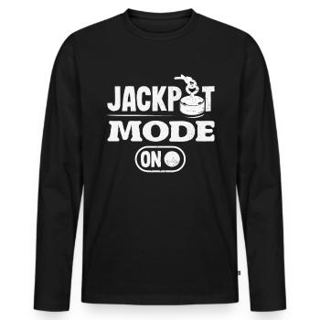 Magnetfischen Detektion Schatzsuche - Männer Premium Bio Langarmshirt - Schwarz - Vorne - Nico (187cm)