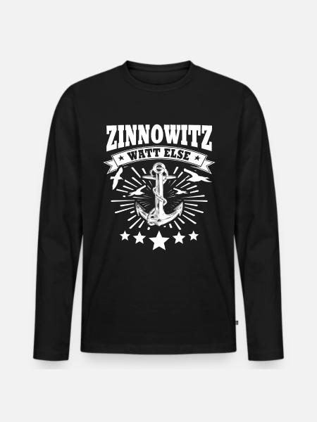 Zinnowitz Zinnowitzer - Men's Premium Organic Long Sleeve Shirt - black