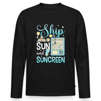 Claw Game Funny Claw Machine - Men's Premium Organic Long Sleeve Shirt - black - Front - Nico (187cm)