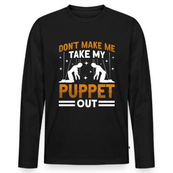 Puppeteer, puppeteer - Men's Premium Organic Long Sleeve Shirt - black - Front - Nico (187cm)