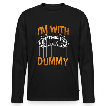 Puppeteer, puppeteer - Men's Premium Organic Long Sleeve Shirt - black - Front - Nico (187cm)