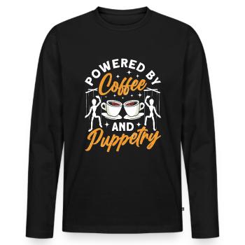 Puppeteer, puppeteer - Men's Premium Organic Long Sleeve Shirt - black - Front - Nico (187cm)