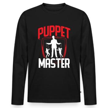 Puppeteer, puppeteer - Men's Premium Organic Long Sleeve Shirt - black - Front - Nico (187cm)