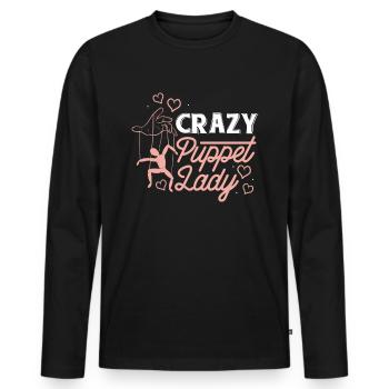Puppeteer, puppeteer - Men's Premium Organic Long Sleeve Shirt - black - Front - Nico (187cm)