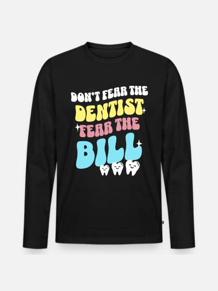Dentist Dental Care Dentist - Men's Premium Organic Long Sleeve Shirt - black