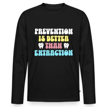 Dentist Zahnarzt - Männer Premium Bio Langarmshirt - Schwarz - Vorne - Nico (187cm)