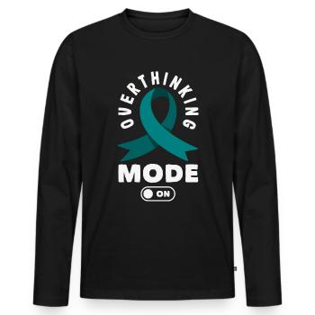 Sarcelle d’hiver SSPT Stress Trouble anxieux - T-shirt manches longues Premium bio Homme - noir - Devant - Nico (187cm)