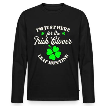 Irisch Irland St. Patricks Day - Männer Premium Bio Langarmshirt - Schwarz - Vorne - Nico (187cm)