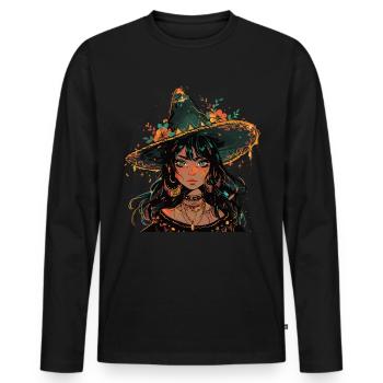 Fiesta mexicaine Cinco De Mayo - T-shirt manches longues Premium bio Homme - noir - Devant - Nico (187cm)