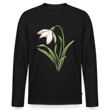 Easter Eostre Pagan Spring - Men's Premium Organic Long Sleeve Shirt - black - Front - Nico (187cm)