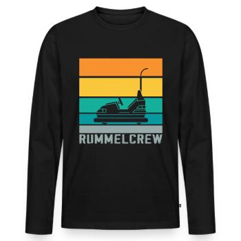 Freizeitpark Kirmes Rummel Autoscooter - Männer Premium Bio Langarmshirt - Schwarz - Vorne - Nico (187cm)