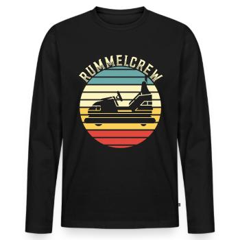 Freizeitpark Kirmes Rummel Autoscooter - Männer Premium Bio Langarmshirt - Schwarz - Vorne - Nico (187cm)