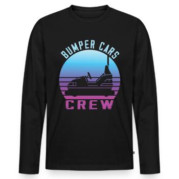 Freizeitpark Kirmes Rummel Autoscooter - Männer Premium Bio Langarmshirt - Schwarz - Vorne - Nico (187cm)