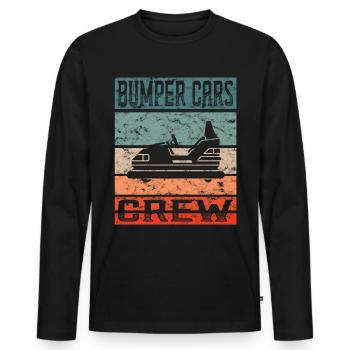Freizeitpark Kirmes Rummel Autoscooter - Männer Premium Bio Langarmshirt - Schwarz - Vorne - Nico (187cm)