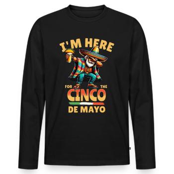 Cinco De Mayo - Männer Premium Bio Langarmshirt - Schwarz - Vorne - Nico (187cm)