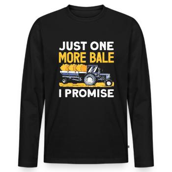 Arepas Kolumbianisch Venezoela Essen - Männer Premium Bio Langarmshirt - Schwarz - Vorne - Nico (187cm)