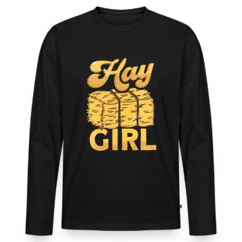 Arepas Colombien Venezuela Nourriture - T-shirt manches longues Premium bio Homme - noir - Devant - Nico (187cm)