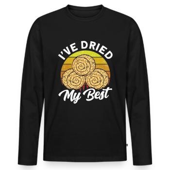 Arepas Colombien Venezuela Nourriture - T-shirt manches longues Premium bio Homme - noir - Devant - Nico (187cm)