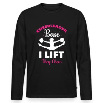 Cheerleader Cheerleading - Men's Premium Organic Long Sleeve Shirt - black - Front - Nico (187cm)