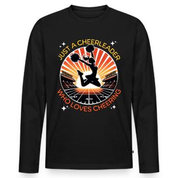 Cheerleader Cheerleading - Men's Premium Organic Long Sleeve Shirt - black - Front - Nico (187cm)