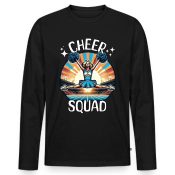 Cheerleader Squad - Männer Premium Bio Langarmshirt - Schwarz - Vorne - Nico (187cm)