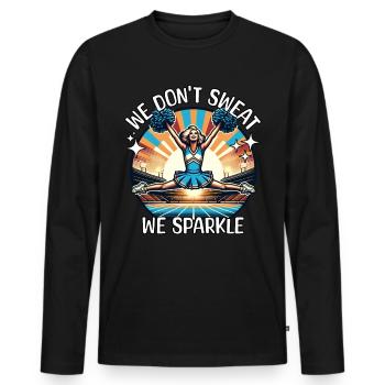 Cheerleader Cheerleading - Men's Premium Organic Long Sleeve Shirt - black - Front - Nico (187cm)