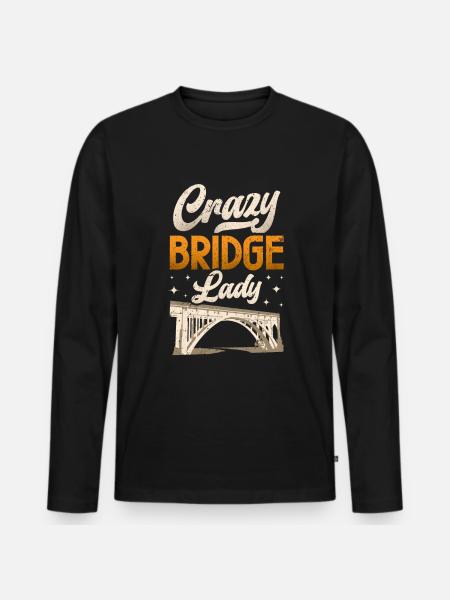 Bridge Construction and Bridge Engineer - Men's Premium Organic Long Sleeve Shirt - black