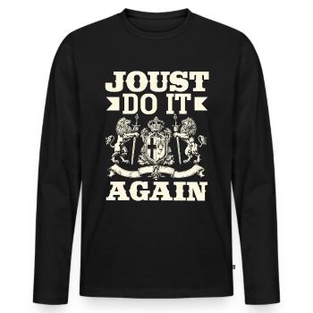 Festival de l’épée médiévale - T-shirt manches longues Premium bio Homme - noir - Devant - Nico (187cm)
