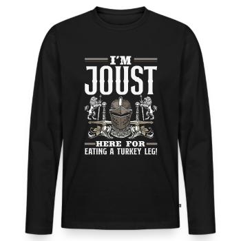 Festival de l’épée médiévale - T-shirt manches longues Premium bio Homme - noir - Devant - Nico (187cm)