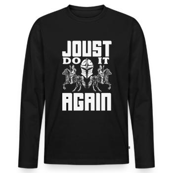 Festival de l’épée médiévale - T-shirt manches longues Premium bio Homme - noir - Devant - Nico (187cm)