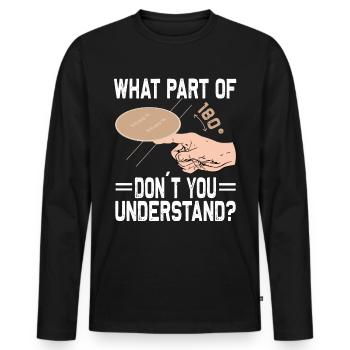 Bierdeckel Umdrehen Spiel Bier - Männer Premium Bio Langarmshirt - Schwarz - Vorne - Nico (187cm)