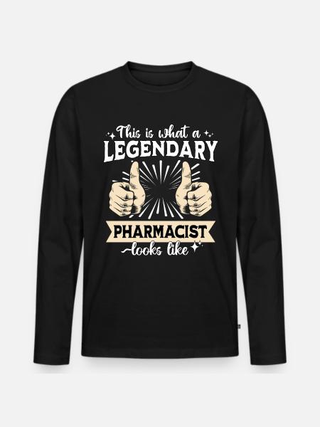Legendary Pharmacist - Men's Premium Organic Long Sleeve Shirt - black