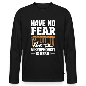 Vibraphon-musikinstrument - Männer Premium Bio Langarmshirt - Schwarz - Vorne - Nico (187cm)