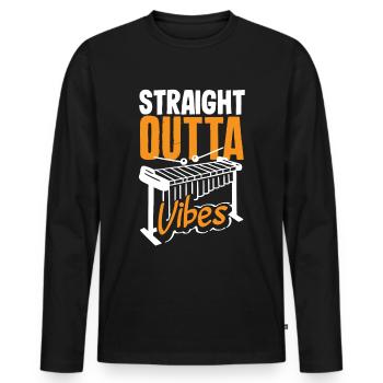Vibraphon-musikinstrument - Männer Premium Bio Langarmshirt - Schwarz - Vorne - Nico (187cm)