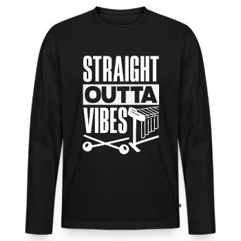 Vibraphon-musikinstrument - Männer Premium Bio Langarmshirt - Schwarz - Vorne - Nico (187cm)