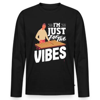 Vibraphon-musikinstrument - Männer Premium Bio Langarmshirt - Schwarz - Vorne - Nico (187cm)