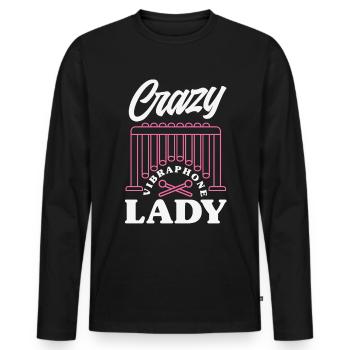 Vibraphon-musikinstrument - Männer Premium Bio Langarmshirt - Schwarz - Vorne - Nico (187cm)