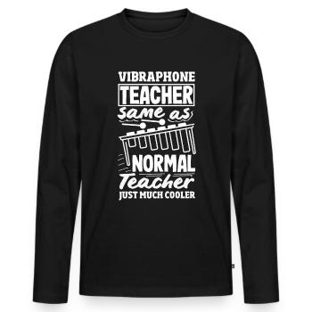 Vibraphon-musikinstrument - Männer Premium Bio Langarmshirt - Schwarz - Vorne - Nico (187cm)
