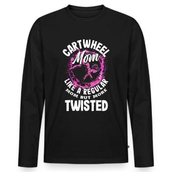 Cool Wheel Stroke Gymnastics Gymnastics - Men's Premium Organic Long Sleeve Shirt - black - Front - Nico (187cm)