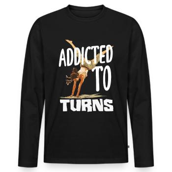 Cool Wheel Stroke Gymnastics Gymnastics - Men's Premium Organic Long Sleeve Shirt - black - Front - Nico (187cm)