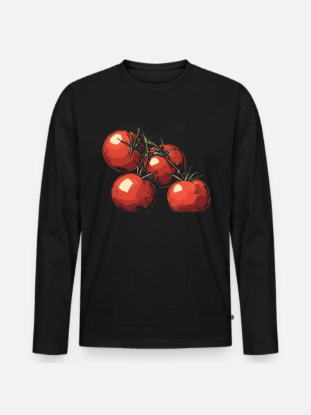 Permakultur Lebensmittel Compost - Männer Premium Bio Langarmshirt - Schwarz