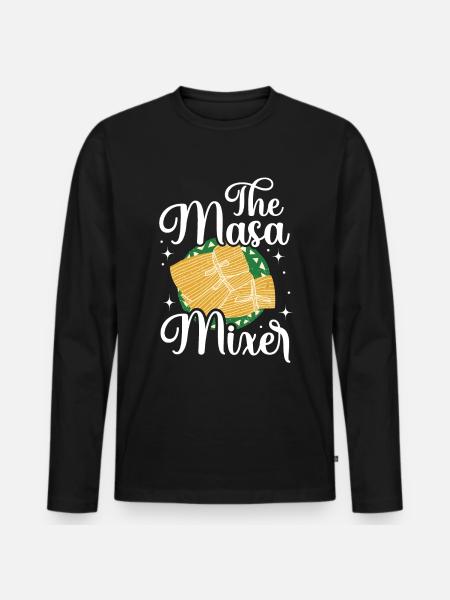 Cuisine mexicaine Tamale - T-shirt manches longues Premium bio Homme - noir