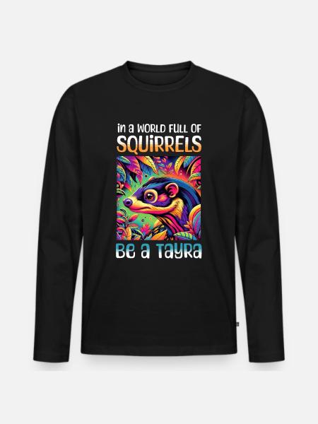 Funny Marten Sayings - Men's Premium Organic Long Sleeve Shirt - black