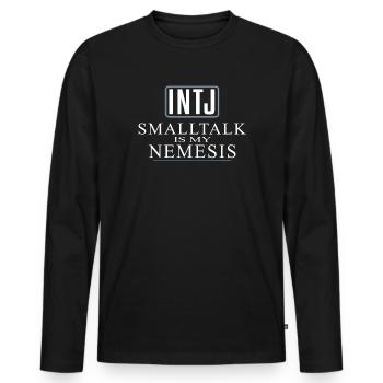 Intj personality: Introverts - Men's Premium Organic Long Sleeve Shirt - black - Front - Nico (187cm)