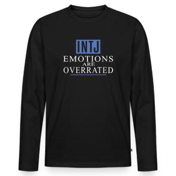 Intj personality: Introverts - Men's Premium Organic Long Sleeve Shirt - black - Front - Nico (187cm)