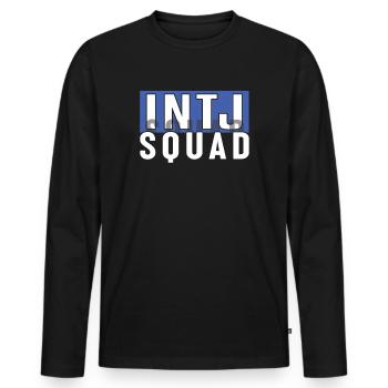 Intj personality: Introverts - Men's Premium Organic Long Sleeve Shirt - black - Front - Nico (187cm)