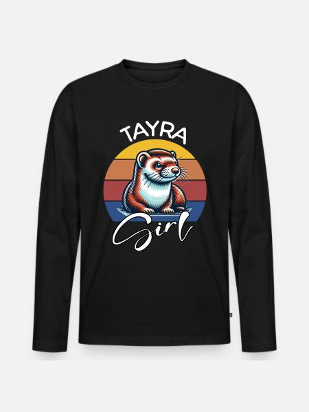 Tayra Fille - T-shirt manches longues Premium bio Homme - noir