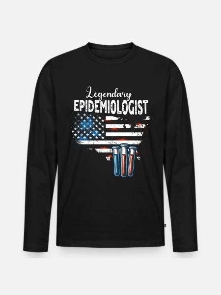Epidemiologist - Men's Premium Organic Long Sleeve Shirt - black