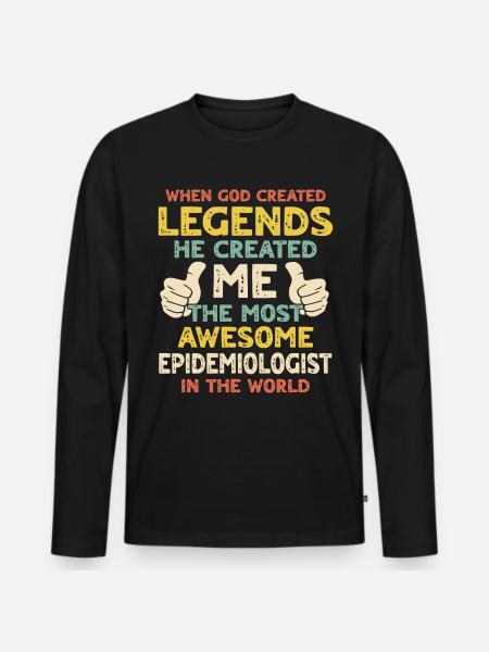 Epidemiologist - Men's Premium Organic Long Sleeve Shirt - black